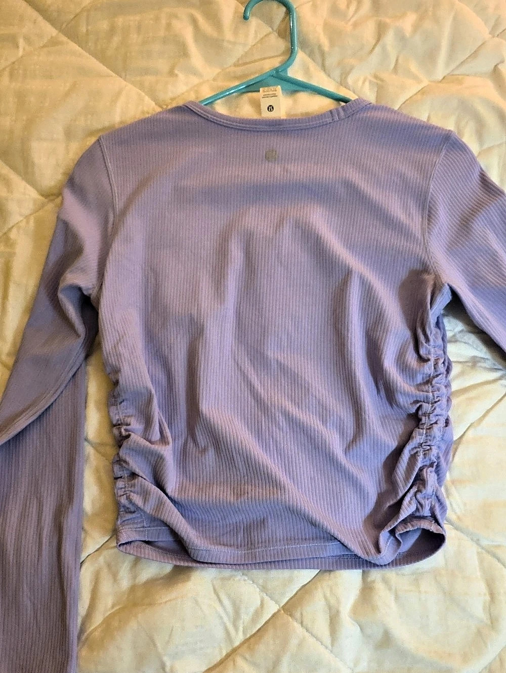 lululemon All It Takes Long Sleeve *Ribbed Nulu Long Sleeve Ruching Top in - Picture 2 of 5